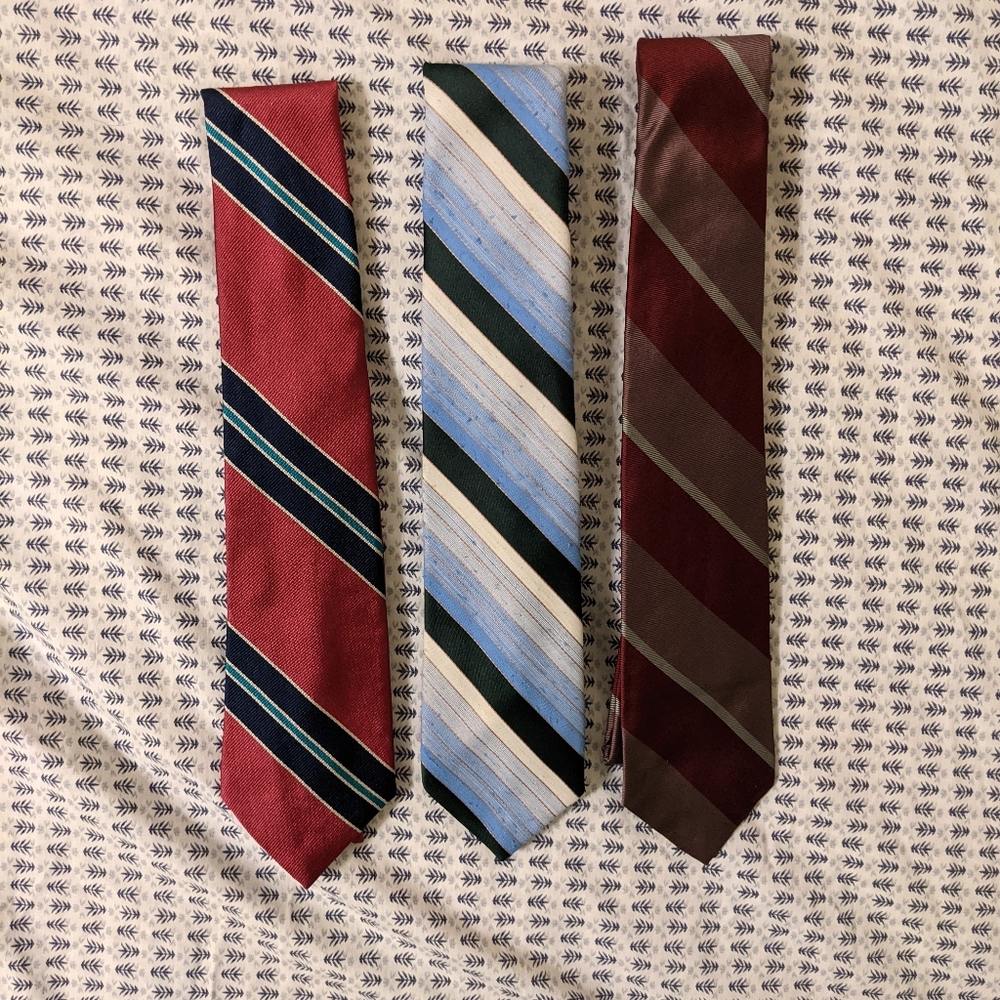 Bundle of 3 Striped Ties